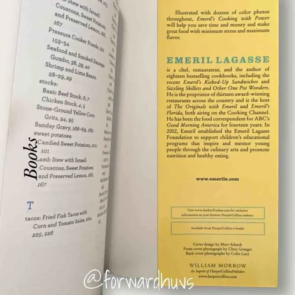 Emeril’s Cooking With Power Soft Cover Book